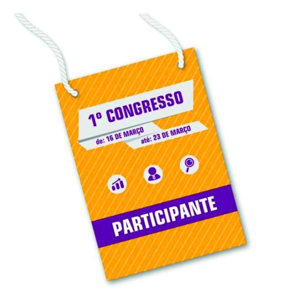 Credencial A6 (15x10cm ou 9x12cm)-TCREDENCIAL